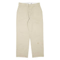 DICKIES Womens Trousers Beige Regular Straight W30 L28