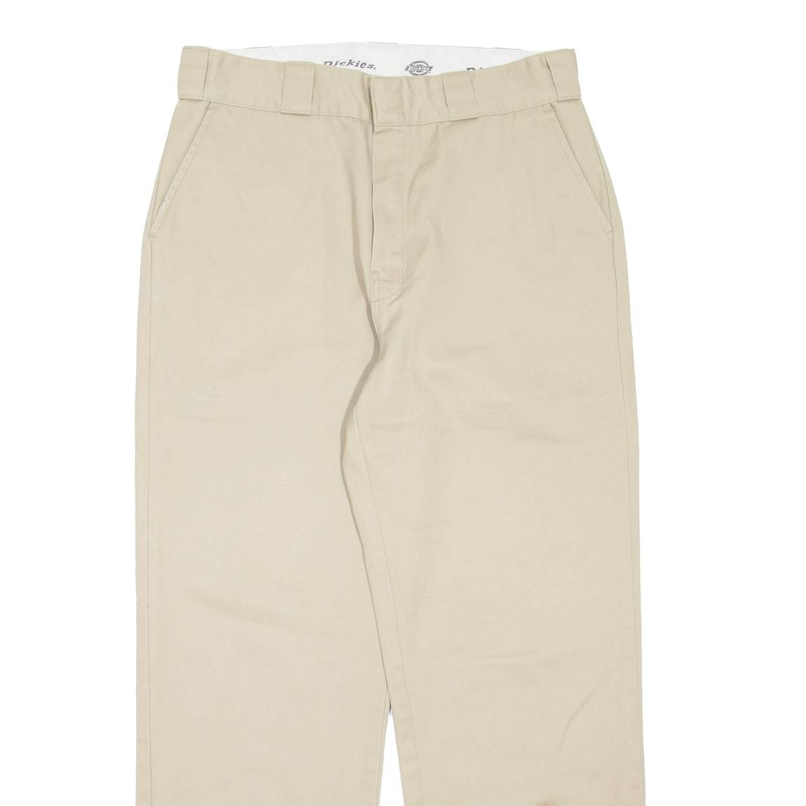 DICKIES Womens Trousers Beige Regular Straight W30 L28