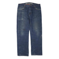 DICKIES Mens Jeans Blue Cotton Blend Regular Straight Denim W36 L32 Workwear
