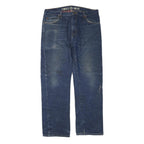 DICKIES Mens Jeans Blue Cotton Blend Regular Straight Denim W36 L32 Workwear