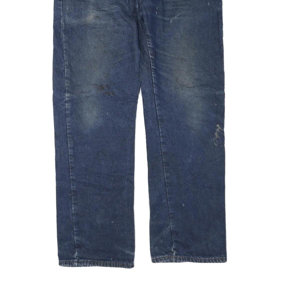 DICKIES Mens Jeans Blue Cotton Blend Regular Straight Denim W36 L32 Workwear