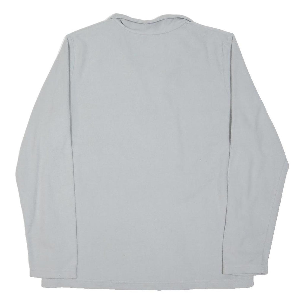 REGATTA Womens Light Grey Plain Pullover Jumper Crew Neck Cotton Blend L Outdoor