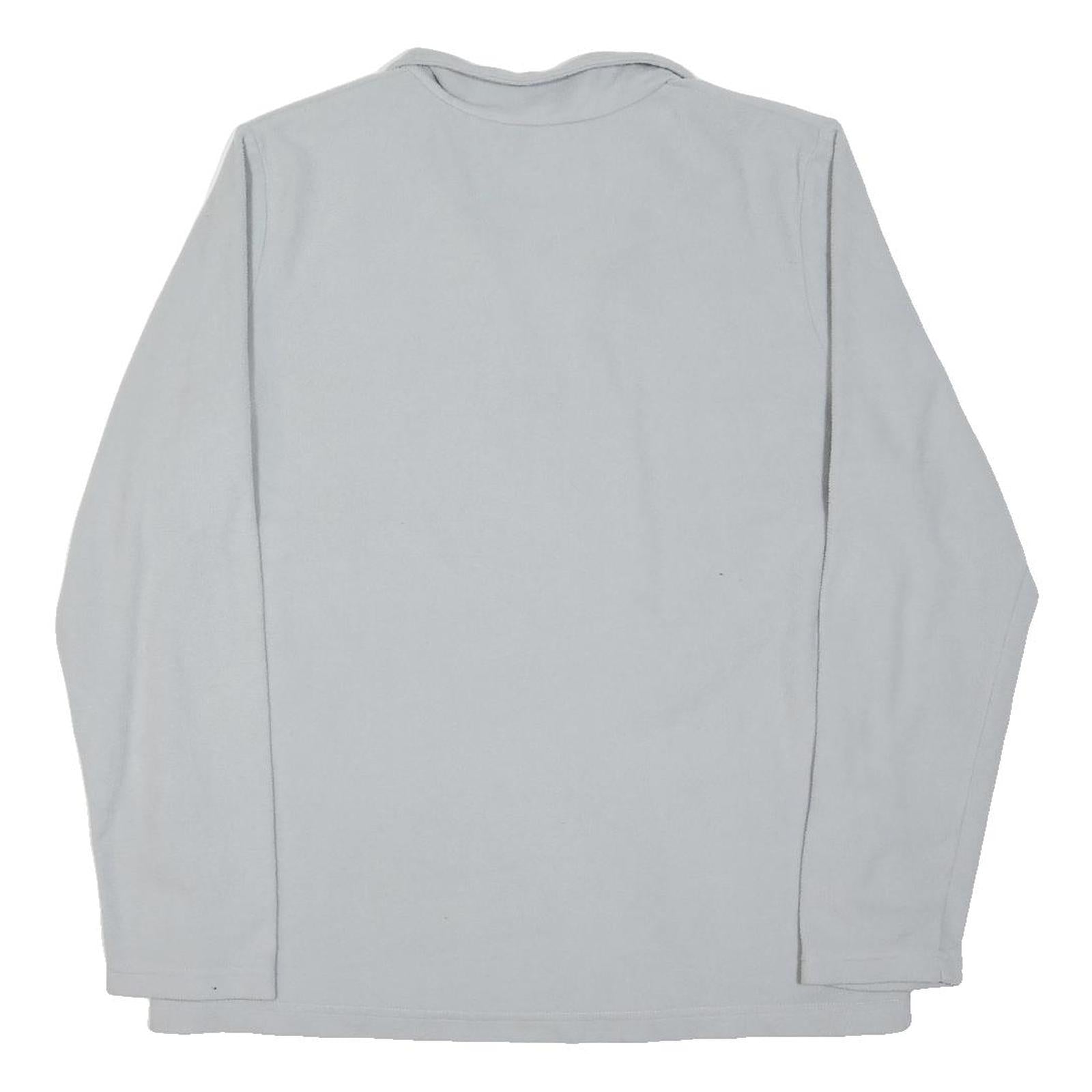 REGATTA Womens Light Grey Plain Pullover Jumper Crew Neck Cotton Blend L Outdoor