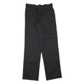 DICKIES Mens Cotton Blend Black Regular Straight Trousers W30 L31 Workwear Zip