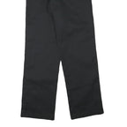 DICKIES Mens Cotton Blend Black Regular Straight Trousers W30 L31 Workwear Zip