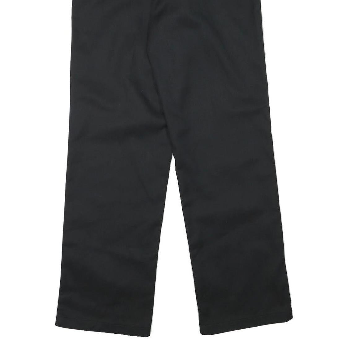 DICKIES Mens Cotton Blend Black Regular Straight Trousers W30 L31 Workwear Zip