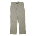 MAMMUT Womens Regular Beige Polyester Blend Zip Trousers W32 L31 Outdoor Hiking