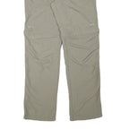 MAMMUT Womens Regular Beige Polyester Blend Zip Trousers W32 L31 Outdoor Hiking