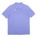 KAPPA Mens Blue Short Sleeve Plain Polo Shirt L Classic Cotton Blend Casual
