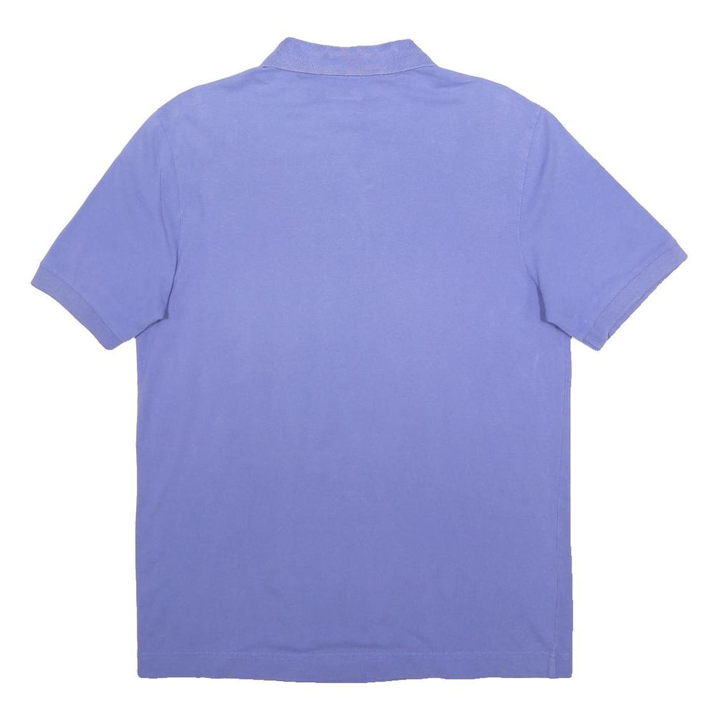 KAPPA Mens Blue Short Sleeve Plain Polo Shirt L Classic Cotton Blend Casual