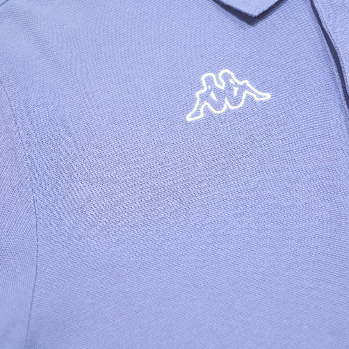 KAPPA Mens Blue Short Sleeve Plain Polo Shirt L Classic Cotton Blend Casual