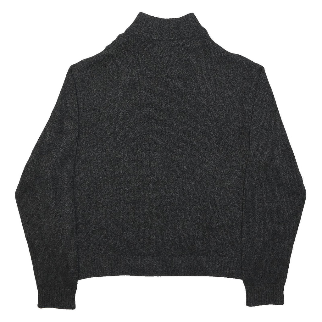 CHAPS Mens Charcoal Grey Plain Pullover Jumper Crew Neck Cotton 2XL