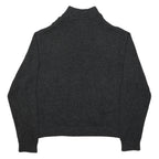 CHAPS Mens Charcoal Grey Plain Pullover Jumper Crew Neck Cotton 2XL