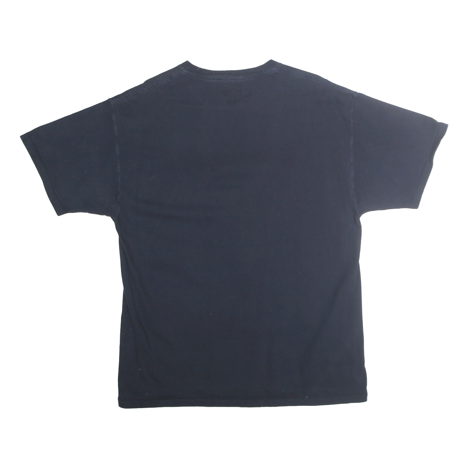 CHAMPION Mens Black Graphic T-Shirt L Short Sleeve Crew Neck Cotton Casual