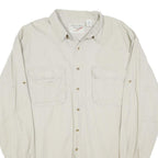 BUGLE BOY Mens Beige Casual Cargo Shirt L Cotton Blend Workwear Utility