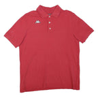 KAPPA Mens Red Polo Shirt Short Sleeve Cotton Blend M Casual Sports Logo