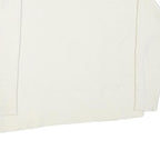 CALVIN KLEIN Womens White Plain Cotton Blend Jumper Crew Neck Basic Knit M