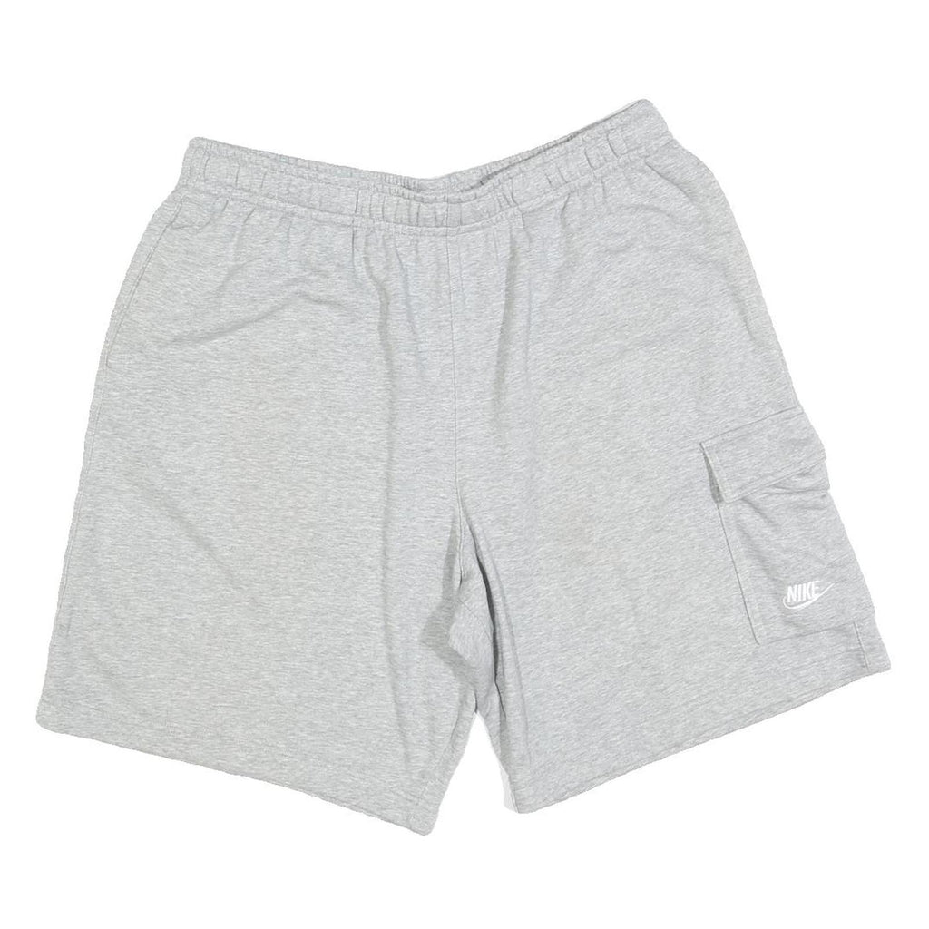 NIKE Mens Shorts Grey Cargo XL W32 Cotton Blend Casual Pocketed