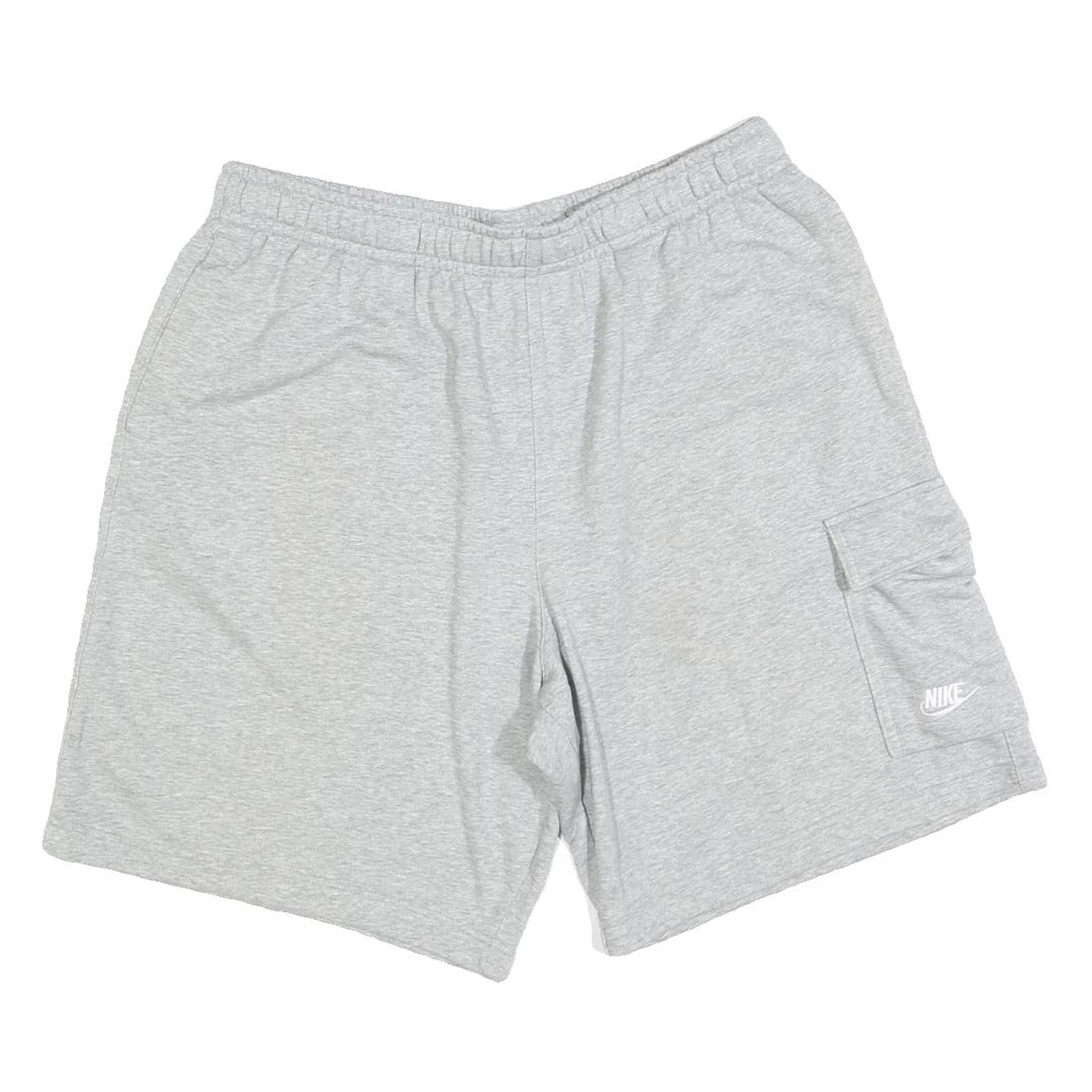 NIKE Mens Shorts Grey Cargo XL W32 Cotton Blend Casual Pocketed