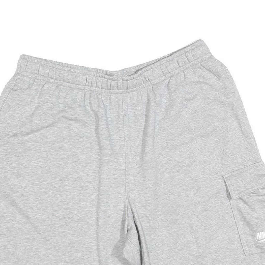 NIKE Mens Shorts Grey Cargo XL W32 Cotton Blend Casual Pocketed