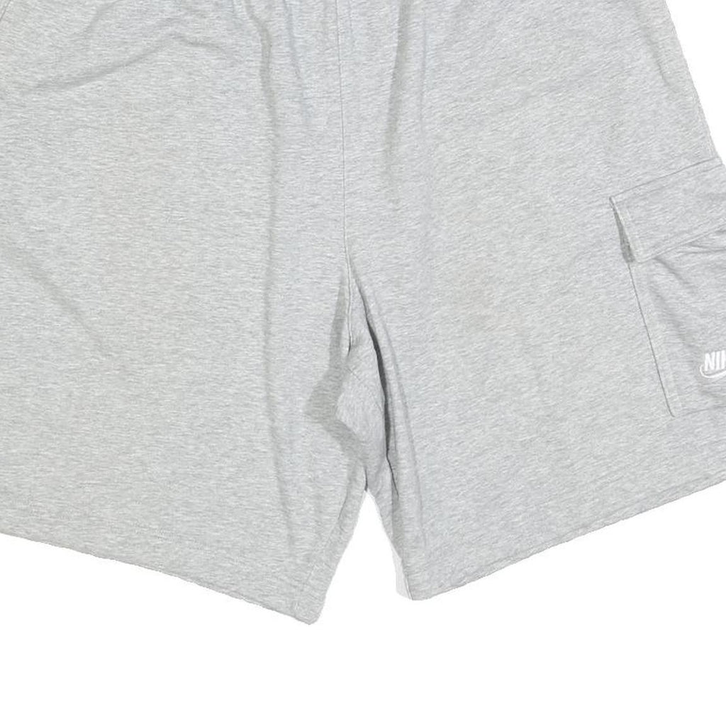 NIKE Mens Shorts Grey Cargo XL W32 Cotton Blend Casual Pocketed