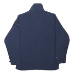 REGATTA Mens Navy Blue Softshell Jacket M Cotton Blend Zip Outdoor Casual