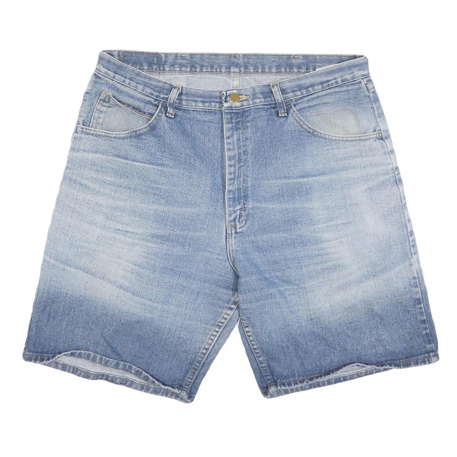 WRANGLER Mens Shorts Blue Denim L W36 Casual Cotton Summer