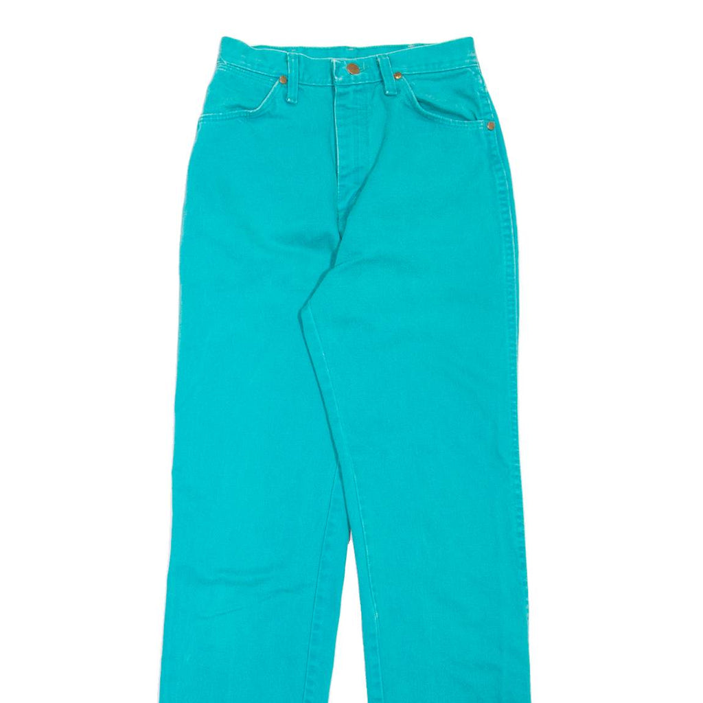 WRANGLER Womens Jeans Green Regular Straight W25 L32