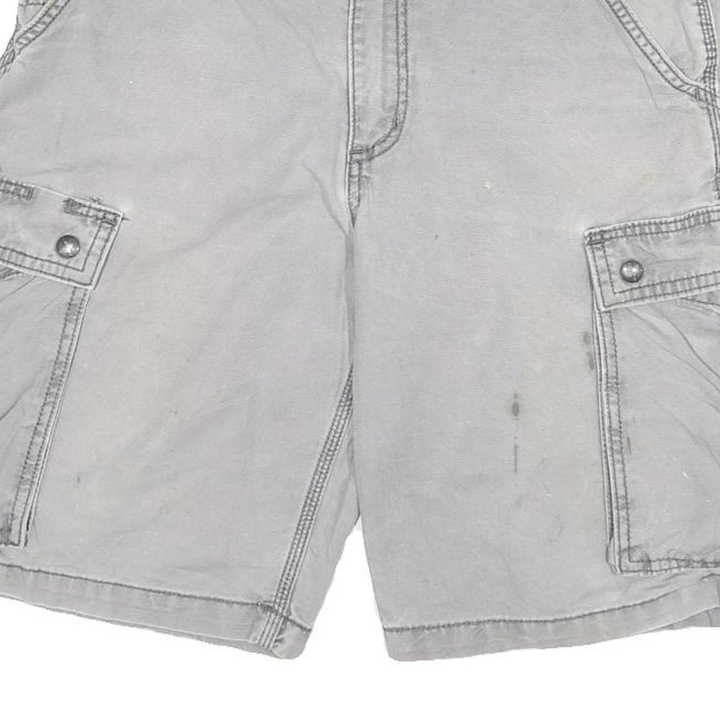 CARHARTT Mens Shorts Grey Relaxed Fit Cargo XL W32 Practical Pocketed Workwear