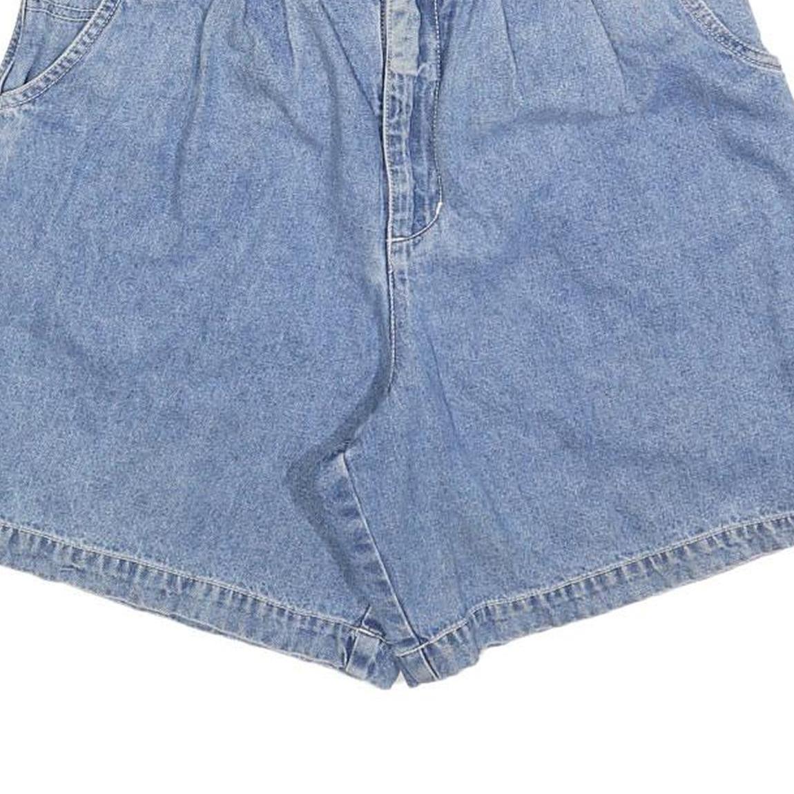 GV JEANS Womens Denim Blue Casual Shorts XS W25 High Waist Relaxed Fit