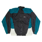 WILSON Mens Track Jacket Black Nylon Colourblock 2XL