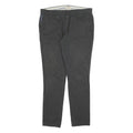 REVIEW Mens Cotton Blend Black Slim Straight Trousers W36 L32 Classic Casual Zip