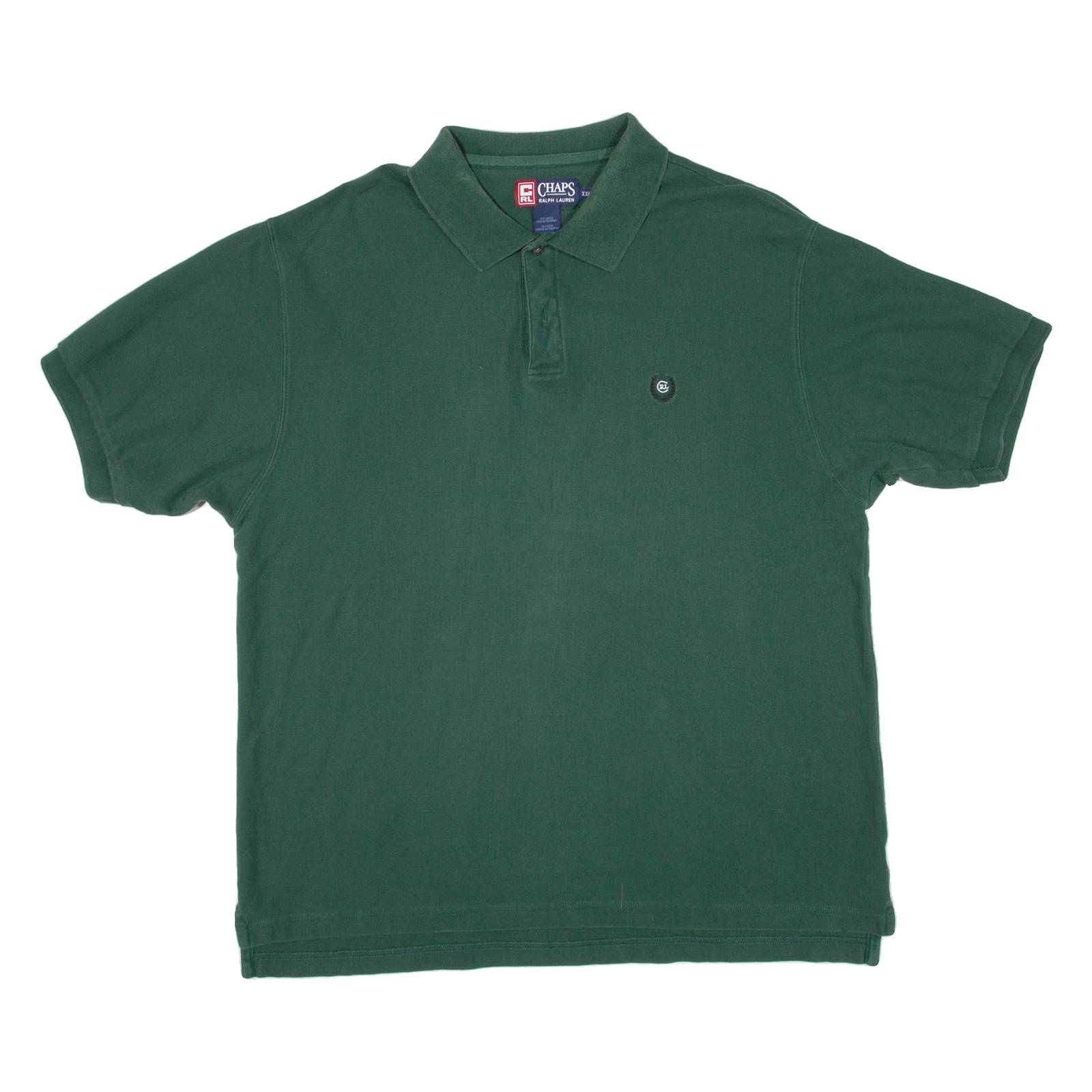 CHAPS RALPH LAUREN Mens Polo Shirt Green 2XL