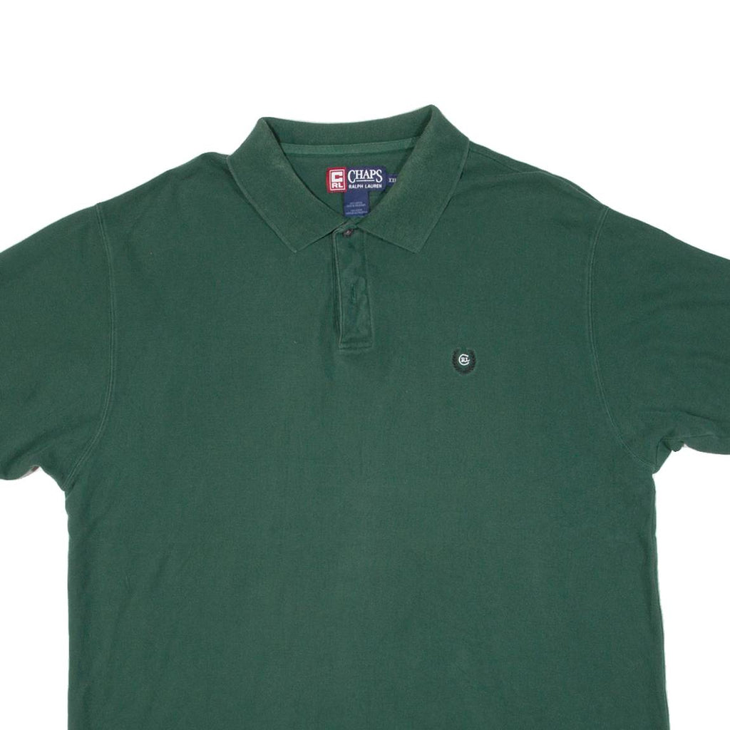CHAPS RALPH LAUREN Mens Polo Shirt Green 2XL