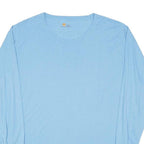 CARHARTT Mens Light Blue Long Sleeve Crew Neck Cotton Blend T-Shirt L