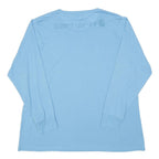 CARHARTT Mens Light Blue Long Sleeve Crew Neck Cotton Blend T-Shirt L
