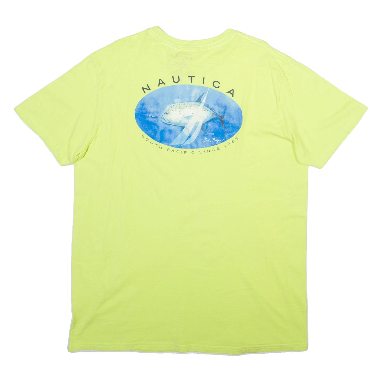 NAUTICA Mens T-Shirt Yellow XL