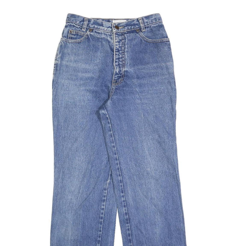 CALVIN KLEIN Womens Blue Regular Straight Denim Medium W26 L32 Zip Jeans