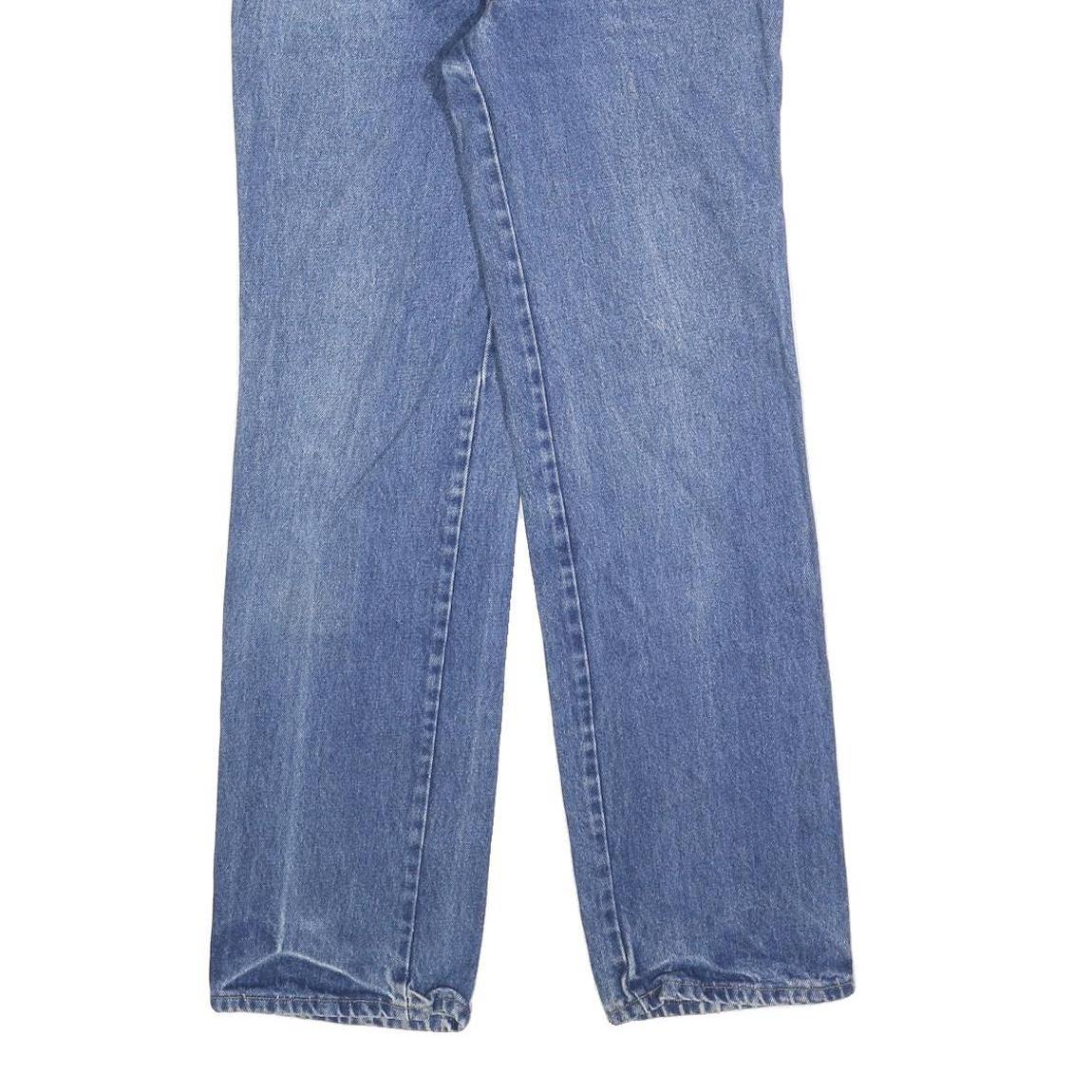 CALVIN KLEIN Womens Blue Regular Straight Denim Medium W26 L32 Zip Jeans