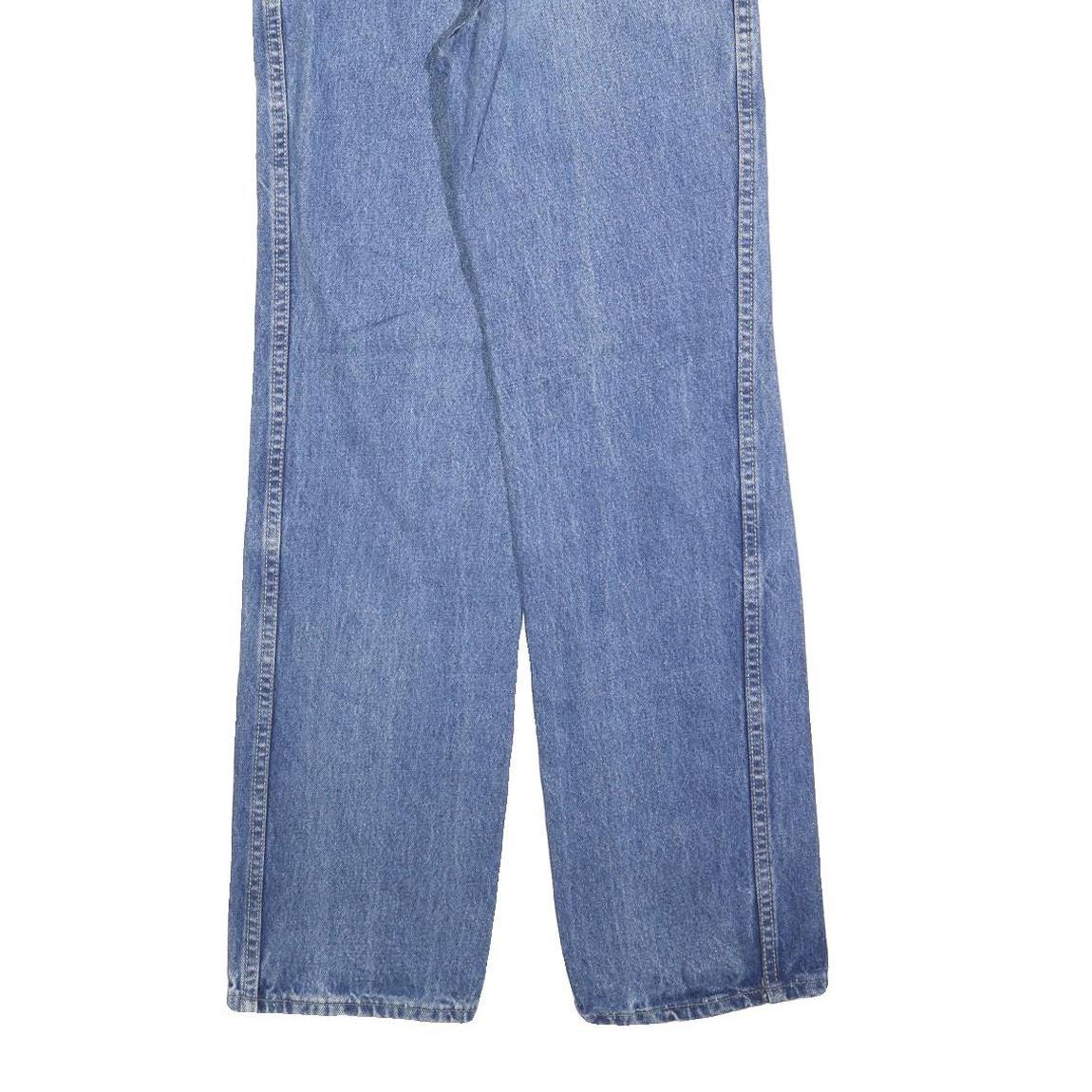 CALVIN KLEIN Womens Blue Regular Straight Denim Medium W26 L32 Zip Jeans