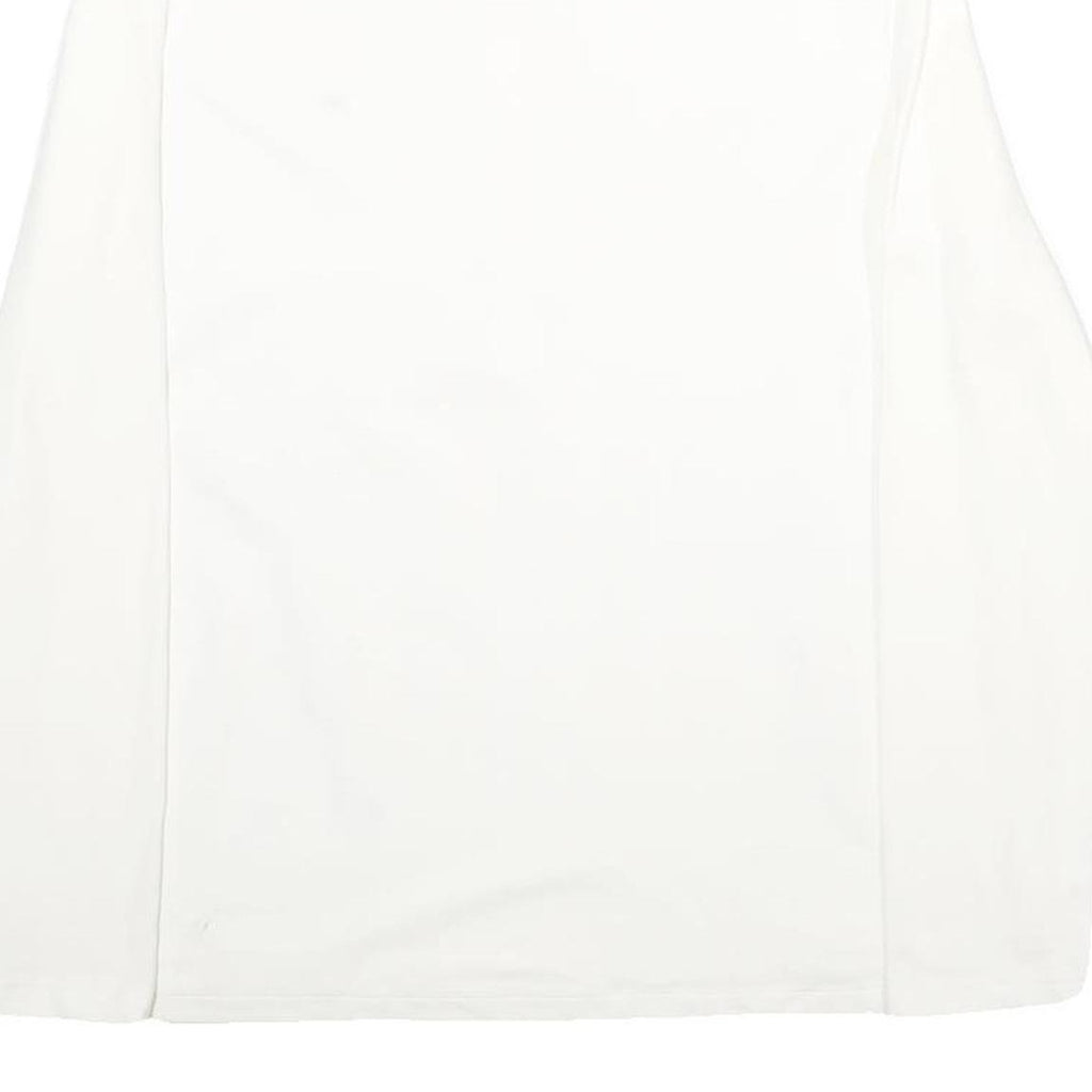 TOMMY HILFIGER Womens White Long Sleeve Plain L Cotton Blend Polo Shirt