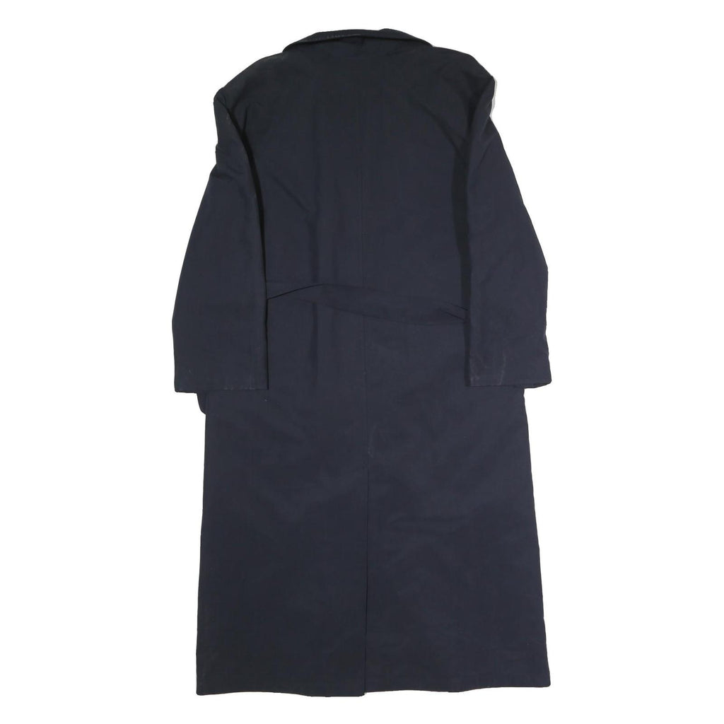 WEIL Womens Navy Blue Classic Jacket S Cotton Blend Button Closure Plain Elegant