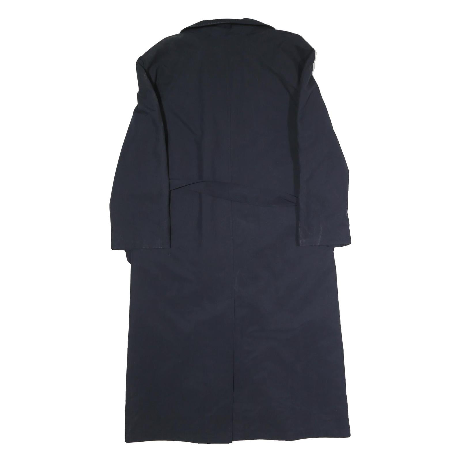 WEIL Womens Navy Blue Classic Jacket S Cotton Blend Button Closure Plain Elegant