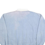 VICTORY TEAM Mens Blue & White Polo Collar XL Cotton Blend Sweatshirt Graphic