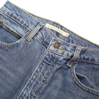 LEVI'S 70S HIGH BIG E Womens Jeans Blue Regular Straight Denim Medium W28 L31