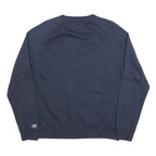 CHAMPION Mens Blue Crew Neck XL Cotton Blend Sweatshirt Pullover Logo