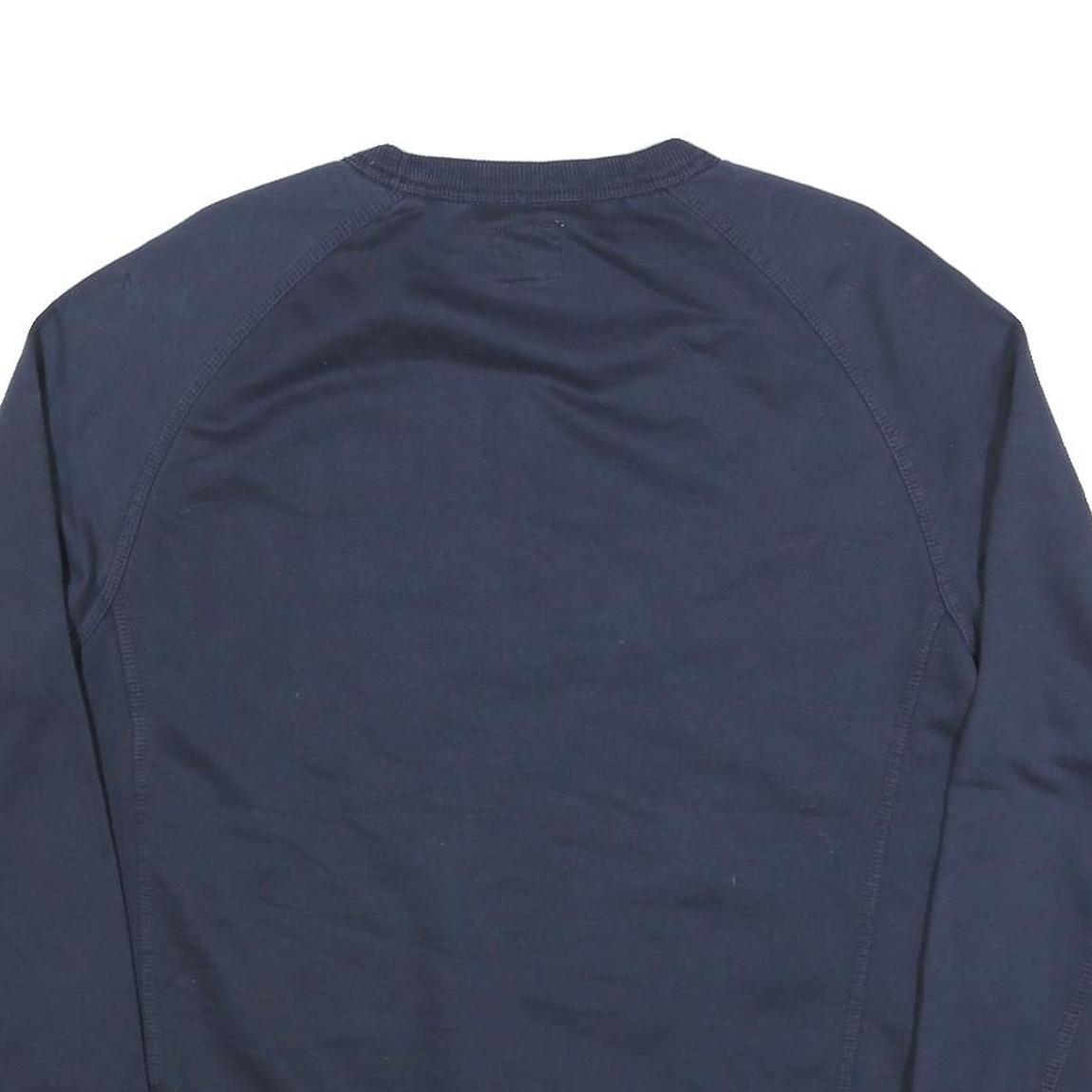 CHAMPION Mens Blue Crew Neck XL Cotton Blend Sweatshirt Pullover Logo