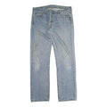 LEVI'S 501 Mens Jeans Blue Regular Straight Denim Light W36 L34 Classic Zip
