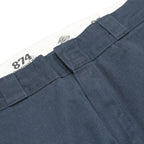 DICKIES Mens Dark Blue Regular Fit Straight Leg Trousers W33 L29 Workwear Zip