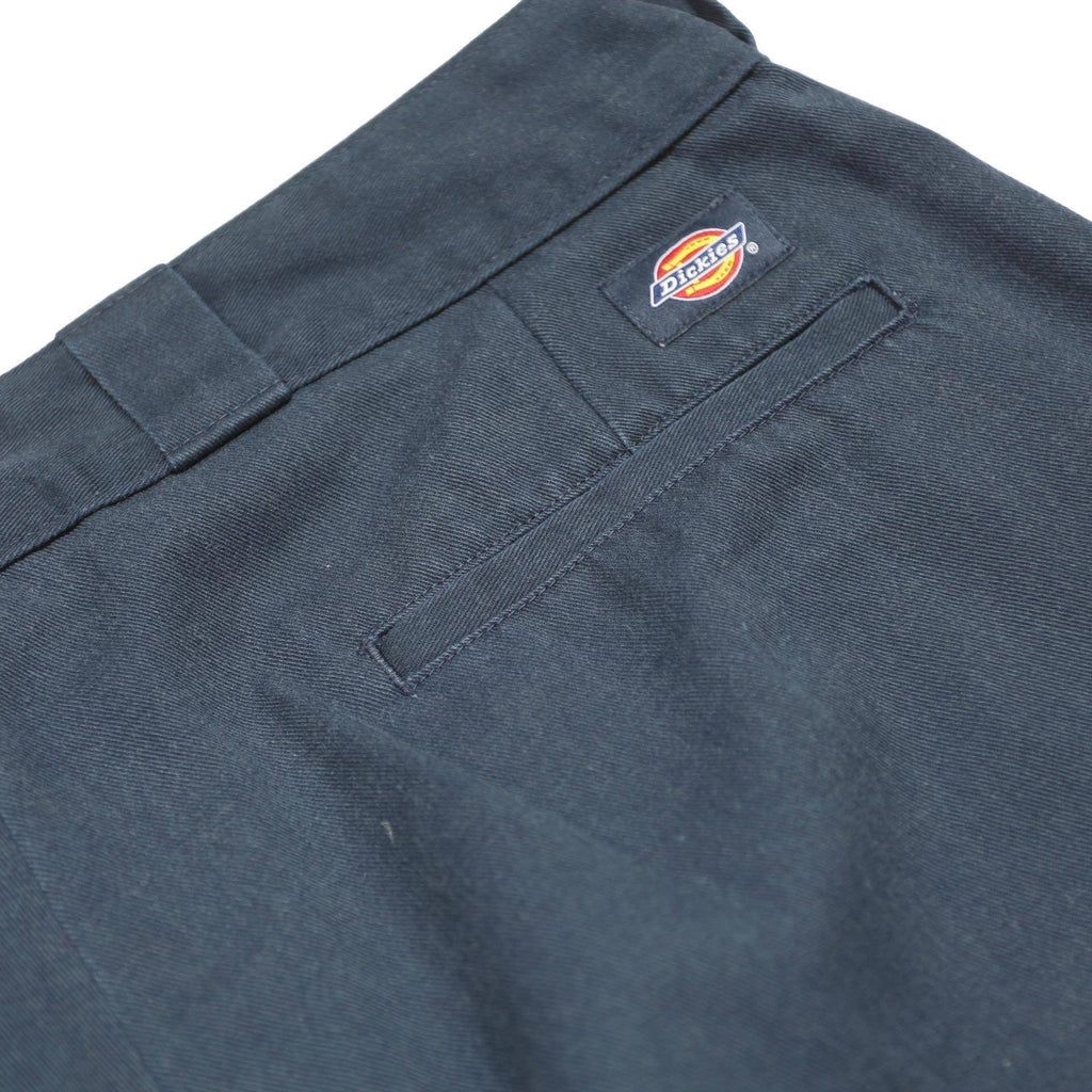 DICKIES Mens Dark Blue Regular Fit Straight Leg Trousers W33 L29 Workwear Zip